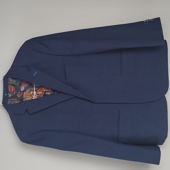 Harry Brown Other - Harry Brown London Navy Slim Fit Blazer 46S - Fox Print Lining